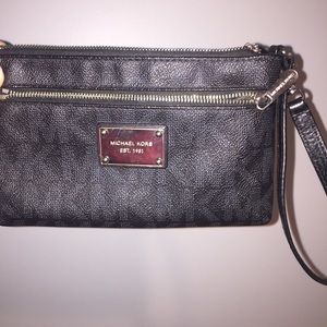 Large Black Michael Kors Wristlet